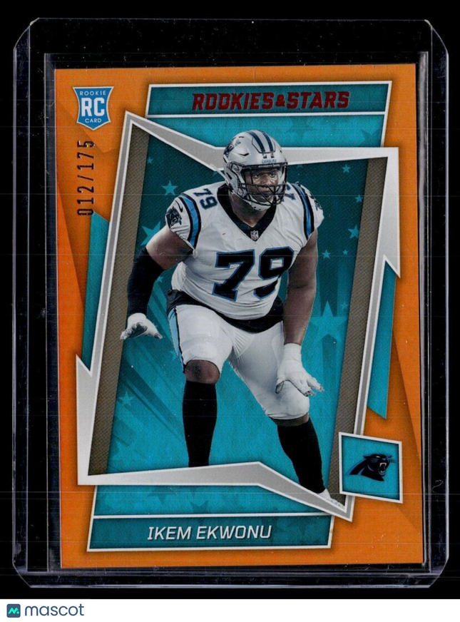 2022 ROOKIES STARS ORANGE /175 ROOKIE IKEM EKWONU PANTHERS