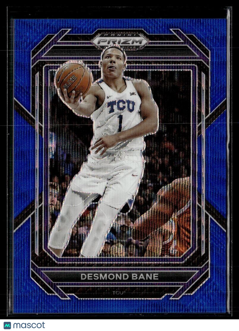 2023-24 PRIZM DRAFT BLUE WAVE /249 90 Desmond Bane - TCU Horned Frogs