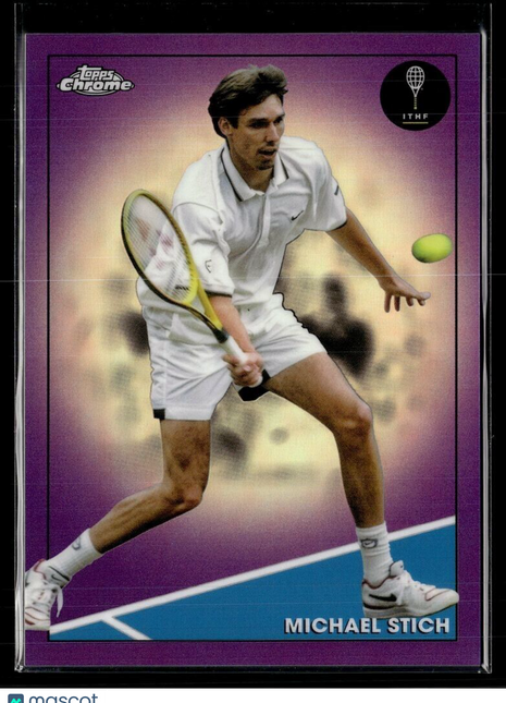 2021 TOPPS CHROME TENNIS PURPLE /199 64 Michael Stich