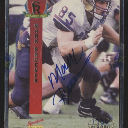 1995 SIGNATURE ROOKIES PRIME /3000 AUTO MARK BRUENER WASHINGTON