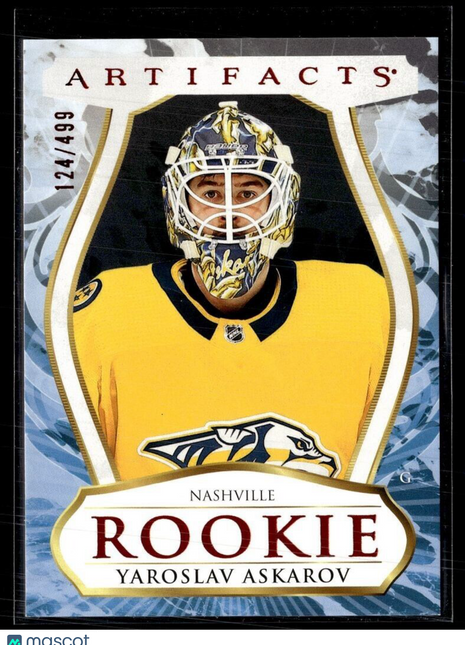 2023-24 UD ARTIFACTS RUBY /499 ROOKIE YAROSLAV ASKAROV PREDATORS