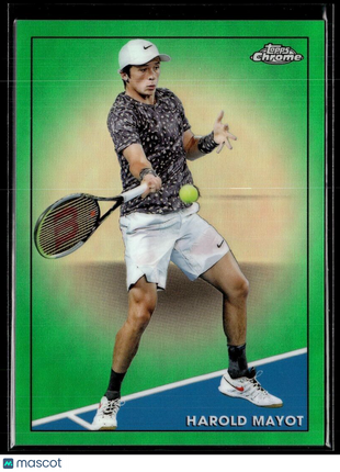 2021 TOPPS CHROME TENNIS GREEN /75 75 Harold Mayot