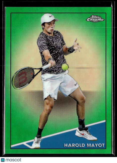 2021 TOPPS CHROME TENNIS GREEN /75 75 Harold Mayot