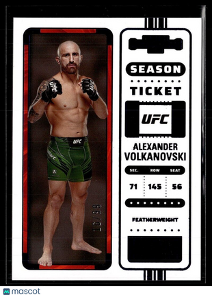 2023 CHRONICLES UFC BLUE CONTENDERS /99 ALEXANDER VOLKANOVSKI