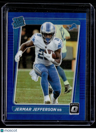 2021 OPTIC BLUE /179 RATED ROOKIE JERMAR JEFFERSON LIONS