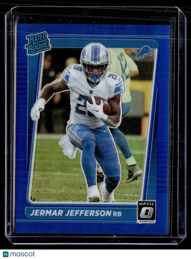 2021 OPTIC BLUE /179 RATED ROOKIE JERMAR JEFFERSON LIONS