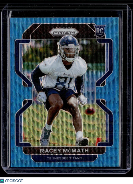 2021 PRIZM BLUE WAVE /199 ROOKIE RACEY MCMATH TITANS