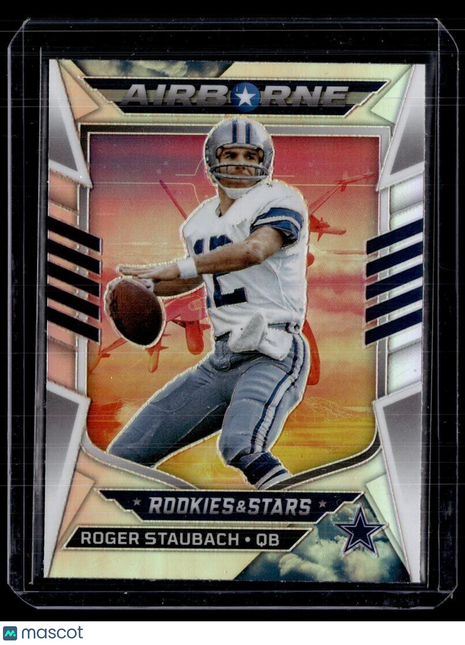 2022 ROOKIES STARS HOLO AIRBORNE ROGER STAUBACH COWBOYS