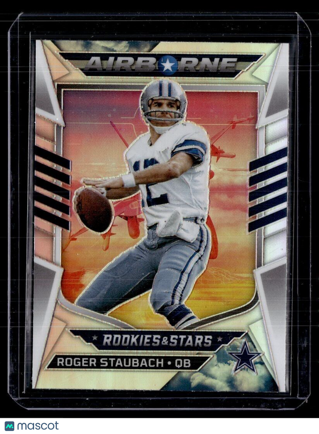2022 ROOKIES STARS HOLO AIRBORNE ROGER STAUBACH COWBOYS