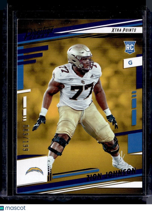 2022 PRESTIGE PURPLE /199 ROOKIE ZION JOHNSON CHARGERS