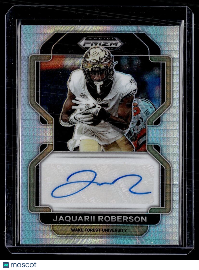 2022 PRIZM DRAFT HYPER ROOKIE AUTO JAQUARII ROBERSON WAKE FOREST