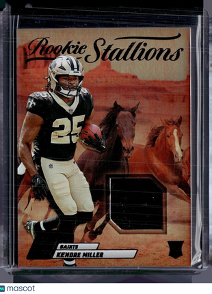 2023 ZENITH ROOKIE STALLIONS JERSEY RELIC KENDRE MILLER SAINTS