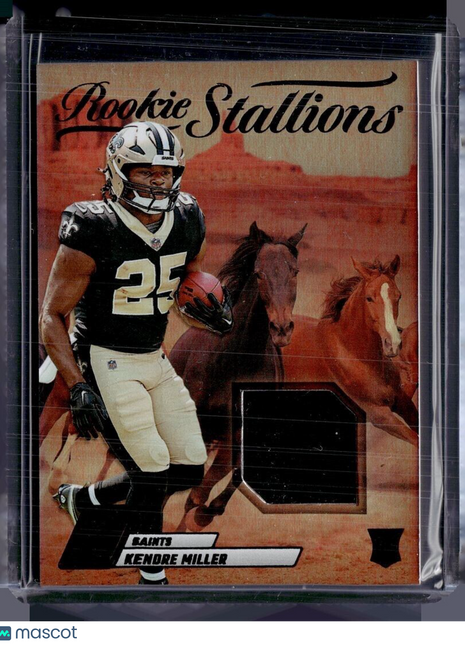 2023 ZENITH ROOKIE STALLIONS JERSEY RELIC KENDRE MILLER SAINTS