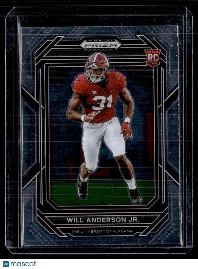 2023 PRIZM DRAFT ROOKIE WILL ANDERSON JR ALABAMA