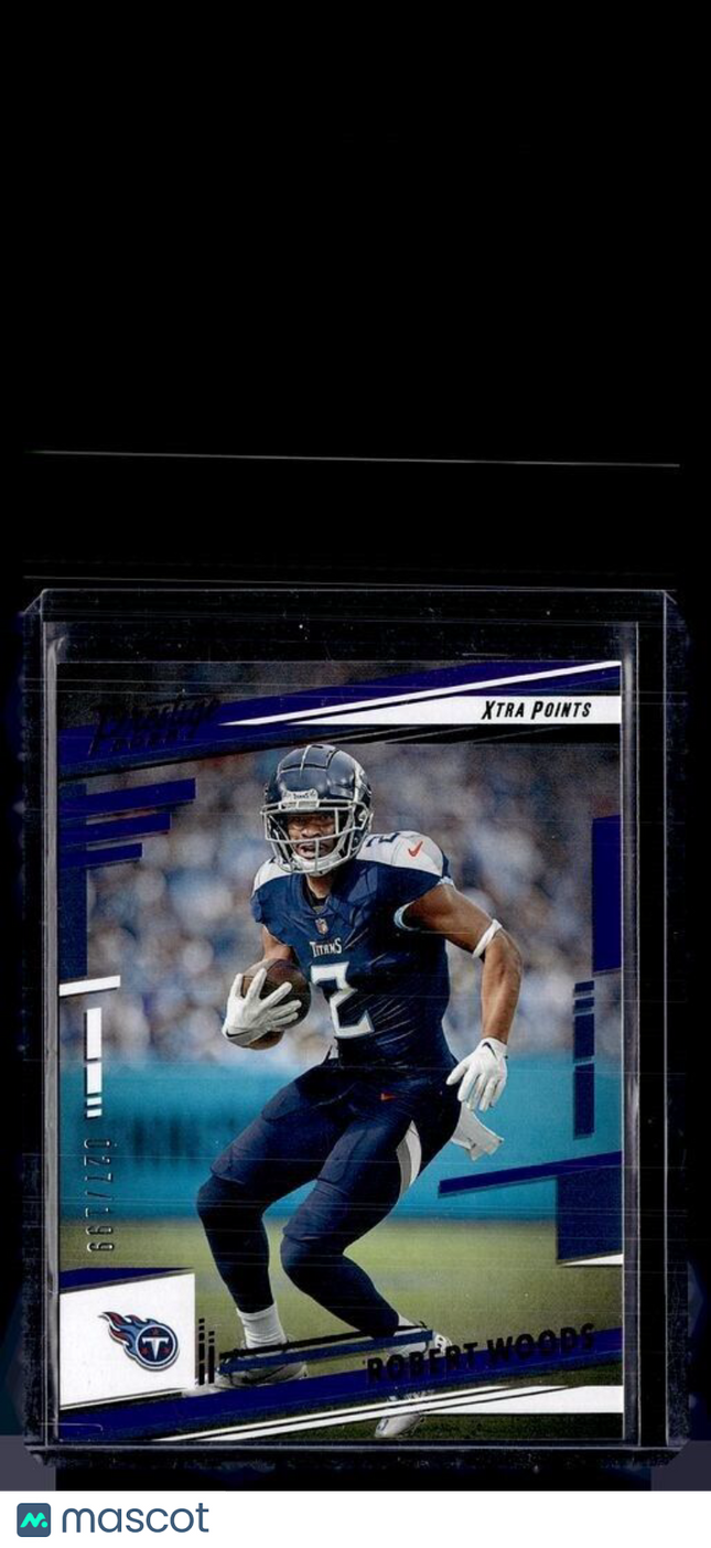 2022 PRESTIGE PURPLE /199 ROBERT WOODS TITANS