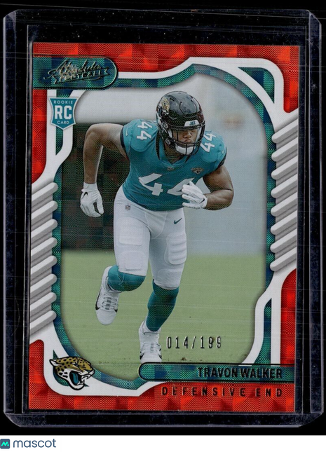 2022 ABSOLUTE ORANGE /199 ROOKIE TRAVON WALKER JAGUARS