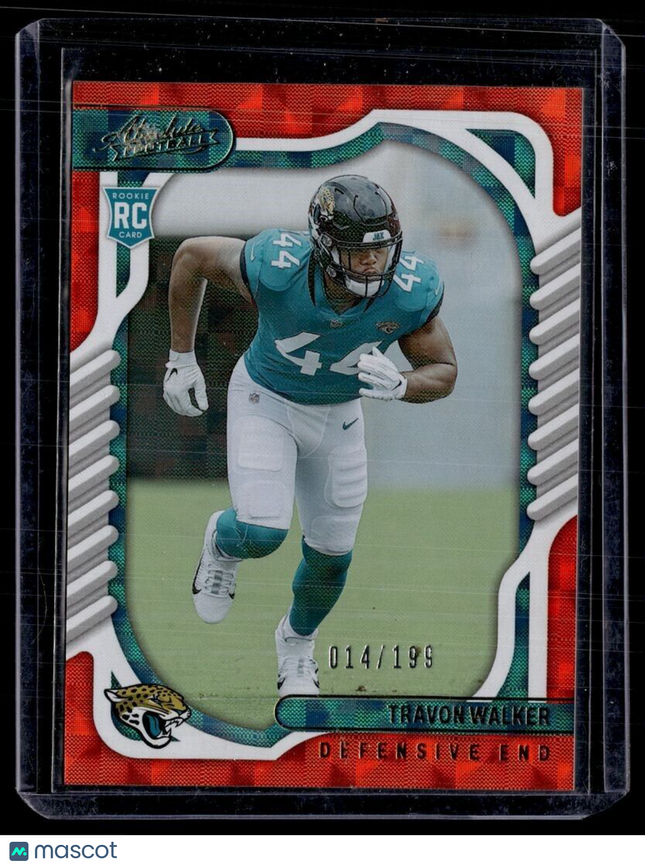 2022 ABSOLUTE ORANGE /199 ROOKIE TRAVON WALKER JAGUARS