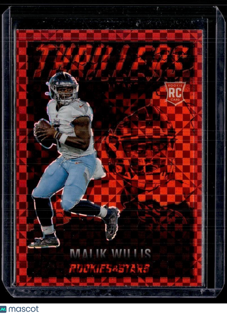 2022 ROOKIES STARS RED POWER ROOKIE THRILLERS MALIK WILLIS TITANS
