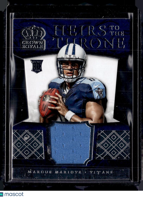 2015 CROWN ROYALE HEIRS TO THRONE /499 JERSEY RELIC MARCUS MARIOTA TITANS