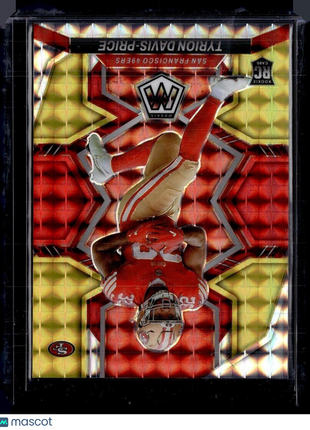 2022 MOSAIC RED YELLOW FUSION /80 TYRION DAVIS PRICE 49ERS