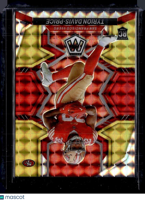 2022 MOSAIC RED YELLOW FUSION /80 TYRION DAVIS PRICE 49ERS