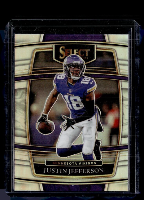 2021 SELECT SILVER HOLO CONCOURSE JUSTIN JEFFERSON VIKINGS