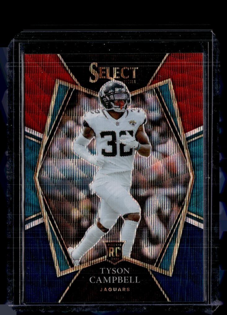 2021 SELECT TRI COLOR PREMIER LEVEL /199 ROOKIE TYSON CAMPBELL JAGUARS
