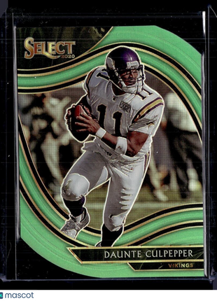 2020 SELECT LIME GREEN FIELD LEVEL DIE CUT DAUNTE CULPEPPER VIKINGS