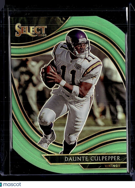 2020 SELECT LIME GREEN FIELD LEVEL DIE CUT DAUNTE CULPEPPER VIKINGS