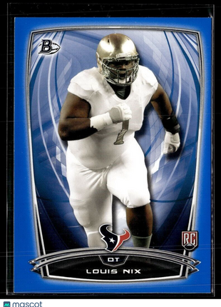 2014 BOWMAN BLUE /499 ROOKIE LOUIS NIX TEXANS
