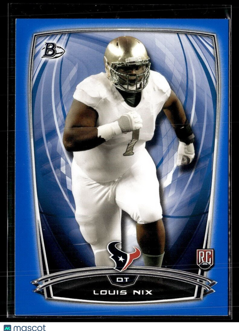 2014 BOWMAN BLUE /499 ROOKIE LOUIS NIX TEXANS