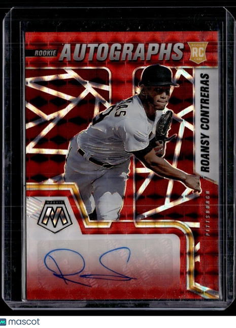 2022 MOSAIC RED ROOKIE AUTO ROANSY CONTRERAS PIRATES