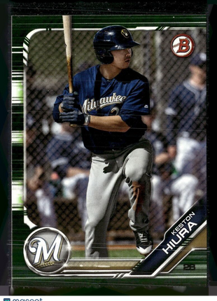 2019 BOWMAN CAMO KESTON HIURA BREWERS