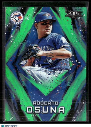 2017 TOPPS FIRE GREEN /199 ROBERTO OSUNA BLUE JAYS