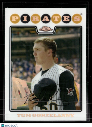 2008 TOPPS CHROME REFRACTOR TOM GORZELANNY PIRATES