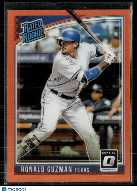 2018 OPTIC ORANGE RATED ROOKIE /199 RONALD GUZMAN RANGERS