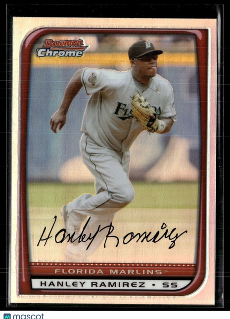 2008 BOWMAN CHROME REFRACTOR HANLEY RAMIREZ MARLINS