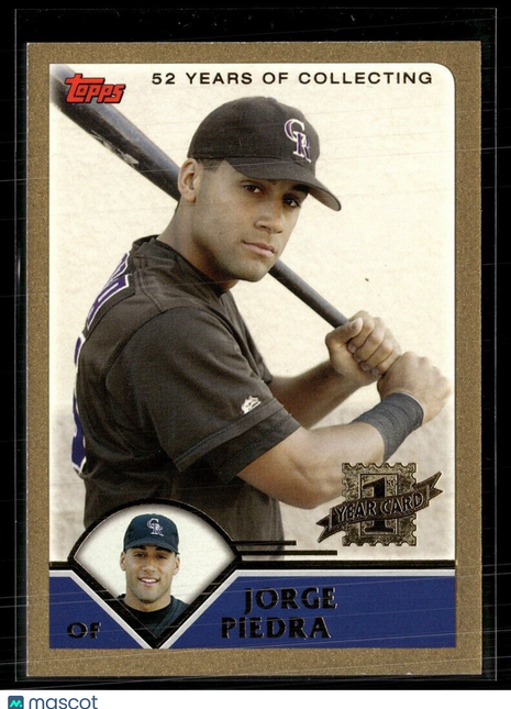 2003 TOPPS GOLD /2003 ROOKIE JORGE PIEDRA ROCKIES