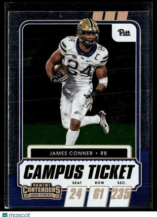 2021 CONTENDERS DRAFT CAMPUS TICKET JAMES CONNER PITT