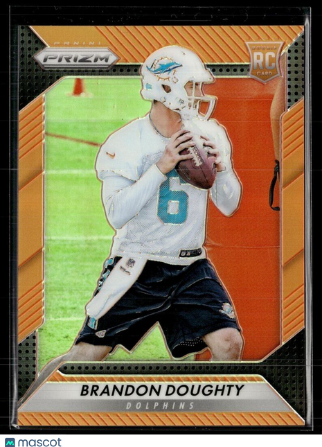 2016 PRIZM ORANGE /299 ROOKIE BRANDON DOUGHTY DOLPHINS