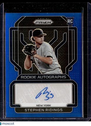 2022 PRIZM BLUE ROOKIE /149 AUTO STEPHEN RIDINGS YANKEES