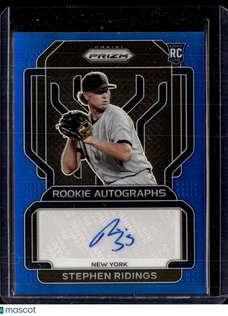2022 PRIZM BLUE ROOKIE /149 AUTO STEPHEN RIDINGS YANKEES