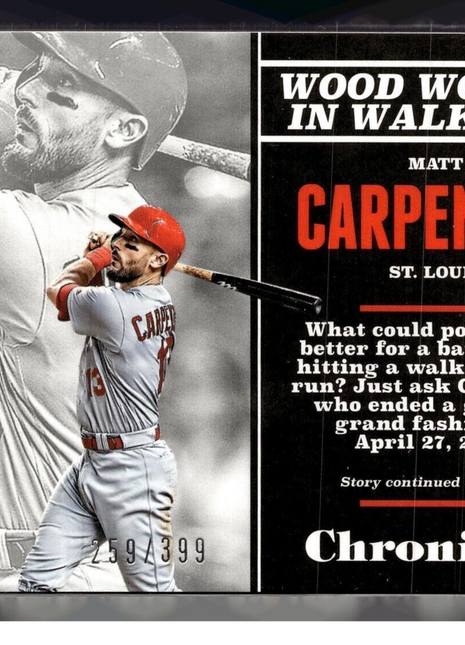 2017 CHRONICLES BLUE /399 MATT CARPENTER CARDINALS