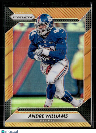 2016 PRIZM ORANGE /299 ANDRE WILLIAMS GIANTS