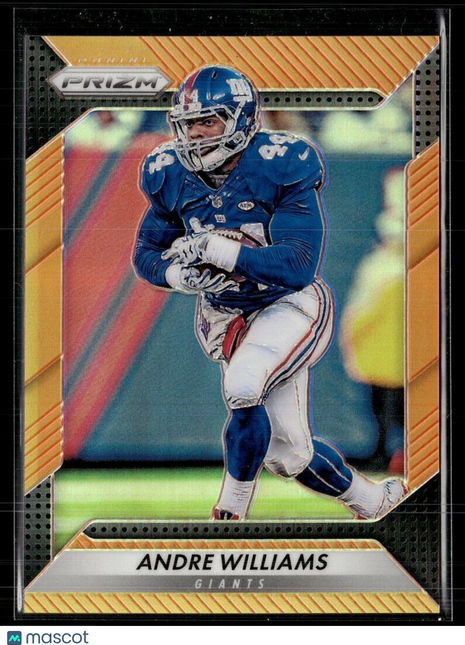 2016 PRIZM ORANGE /299 ANDRE WILLIAMS GIANTS