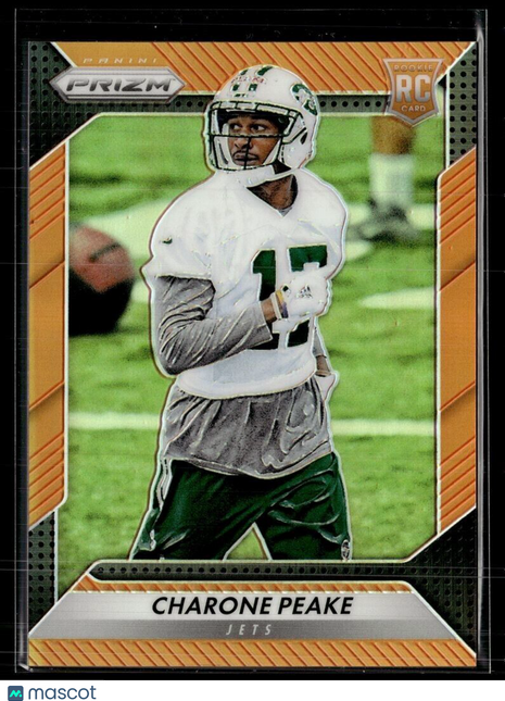 2016 PRIZM ORANGE /299 ROOKIE CHARONE PEAKE JETS