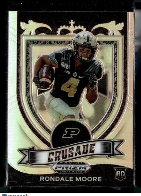 2021 PRIZM DRAFT SILVER CRUSADE RONDALE MOORE PURDUE