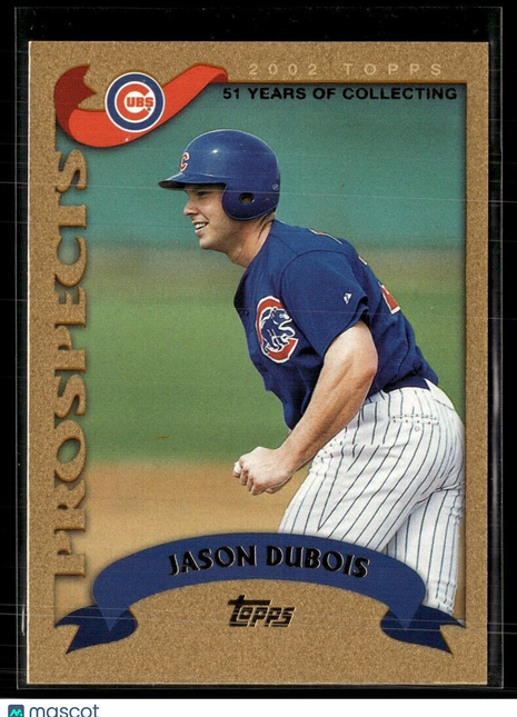 2002 TOPPS GOLD /2002 PROSEPCTS JASON DUBOIS CUBS