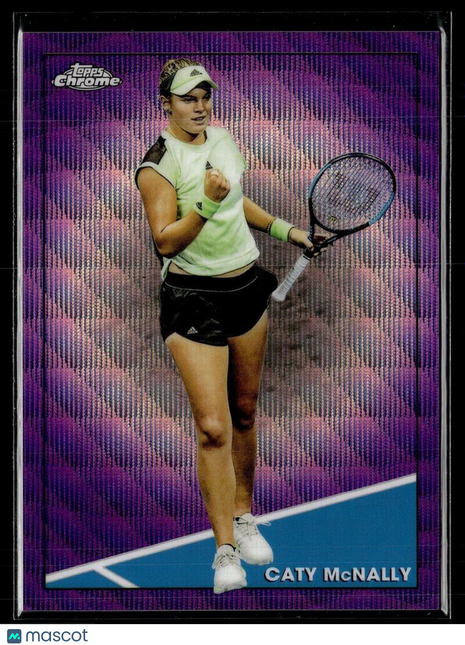 2021 TOPPS CHROME TENNIS PURPLE WAVE /199 46 Caty McNally