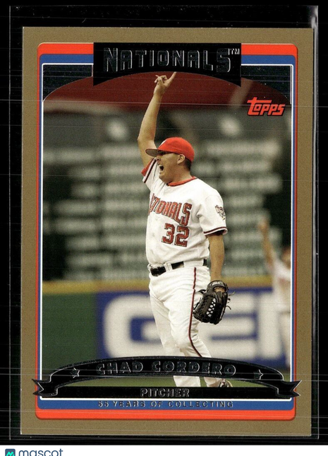 2006 TOPPS GOLD /2006 CHAD CORDERO NATIONALS